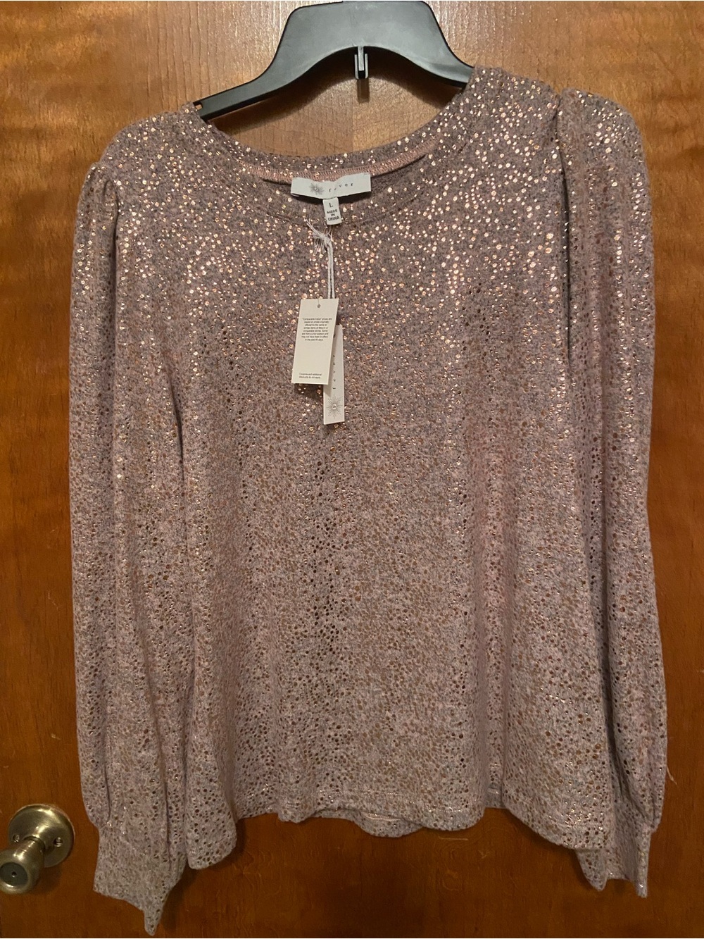 NWT Long Sleeve Knit Top